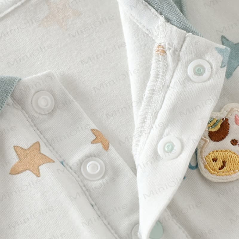 Baby Baumwoll-Polo- Strampler mit kurzen Ärmeln - image 5