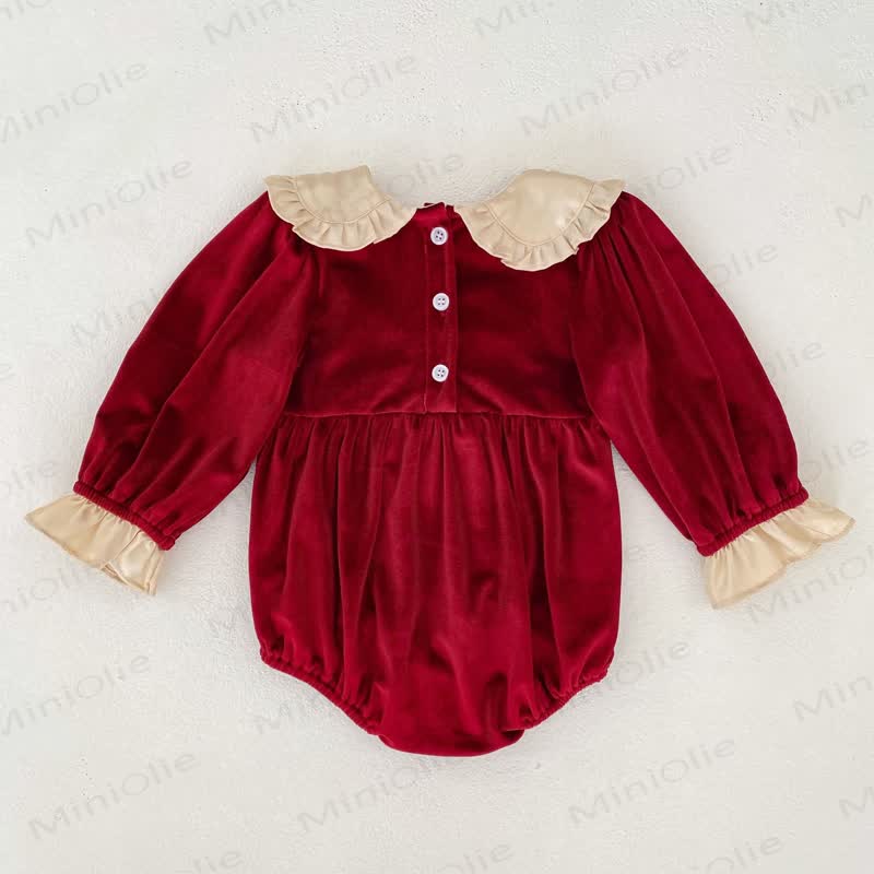Baby Bodysuit aus Schleife mit Rüschenkragen und Schleife - image 6