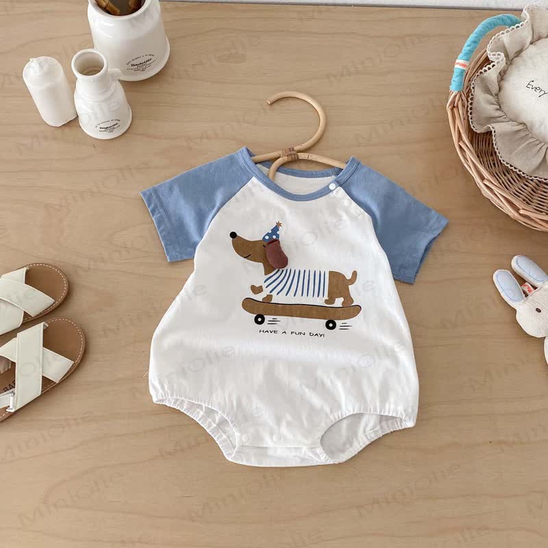 HAVE A FUN DAY! Baby Skateboard-Welpen Bodysuit - image 3