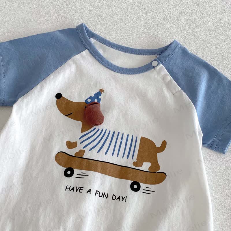 HAVE A FUN DAY! Baby Skateboard-Welpen Bodysuit - image 5