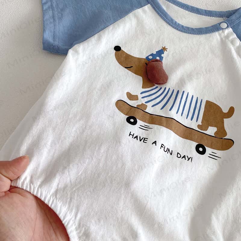 HAVE A FUN DAY! Baby Skateboard-Welpen Bodysuit - image 7