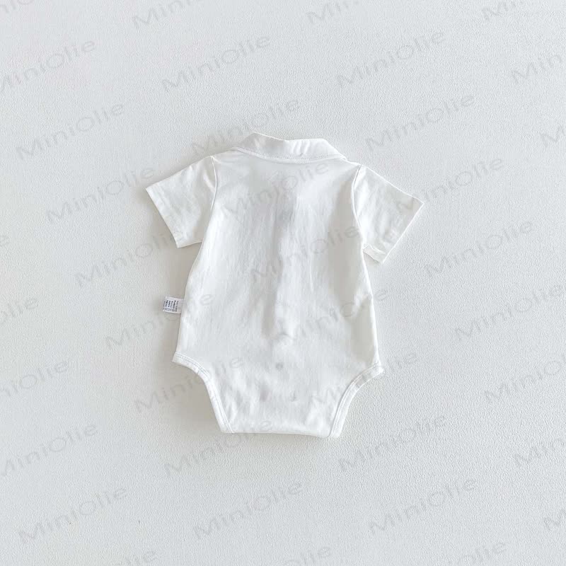 Baby Bodysuit mit Smoking-Print und kurzen Ärmeln - image 4
