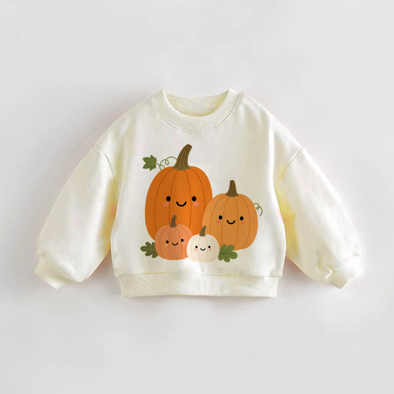 Baby Kleinkind Lächelnd Kürbiscreme- Sweatshirt - Creme - 3-5J - image 1
