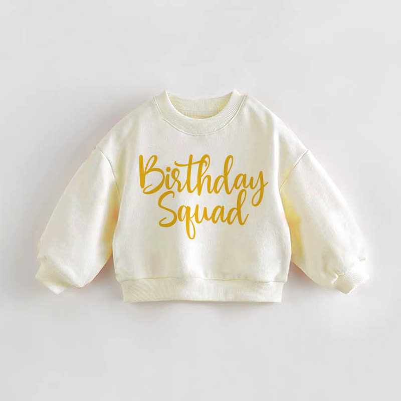 BIRTHDAY SQUAD Baby Kleinkind Creme Sweatshirt - Creme - 3-5J - image 1