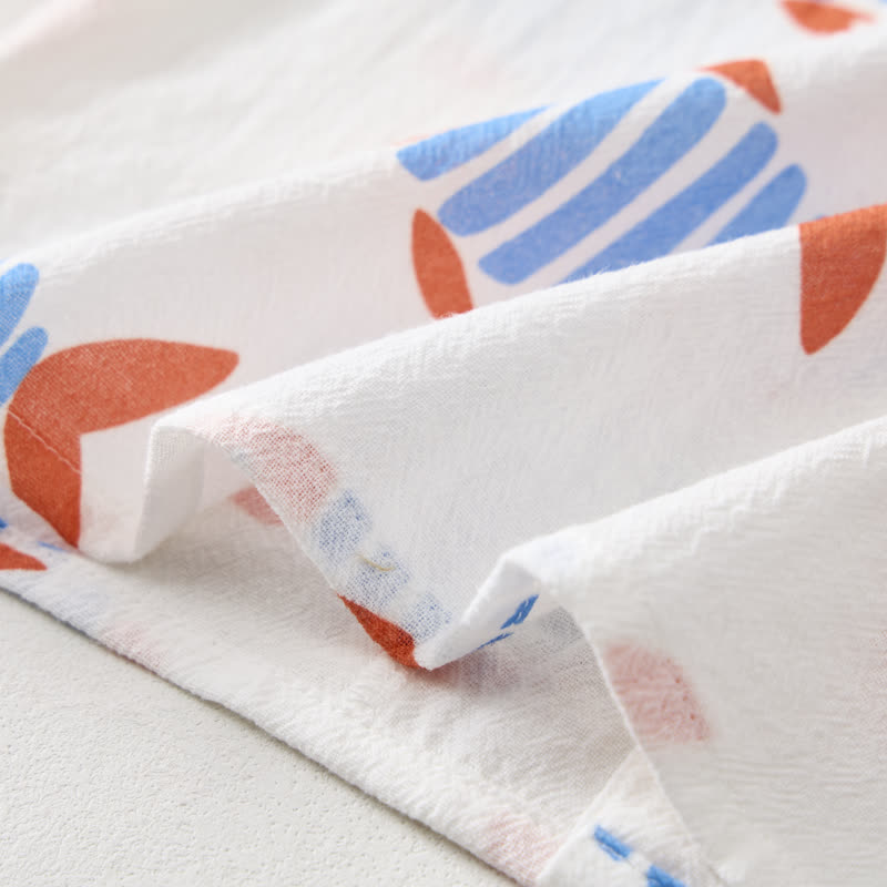 Zweiteiliges Set für Kleinkind-Jungen: Weißes Fisch -Shirt und Shorts - image 5