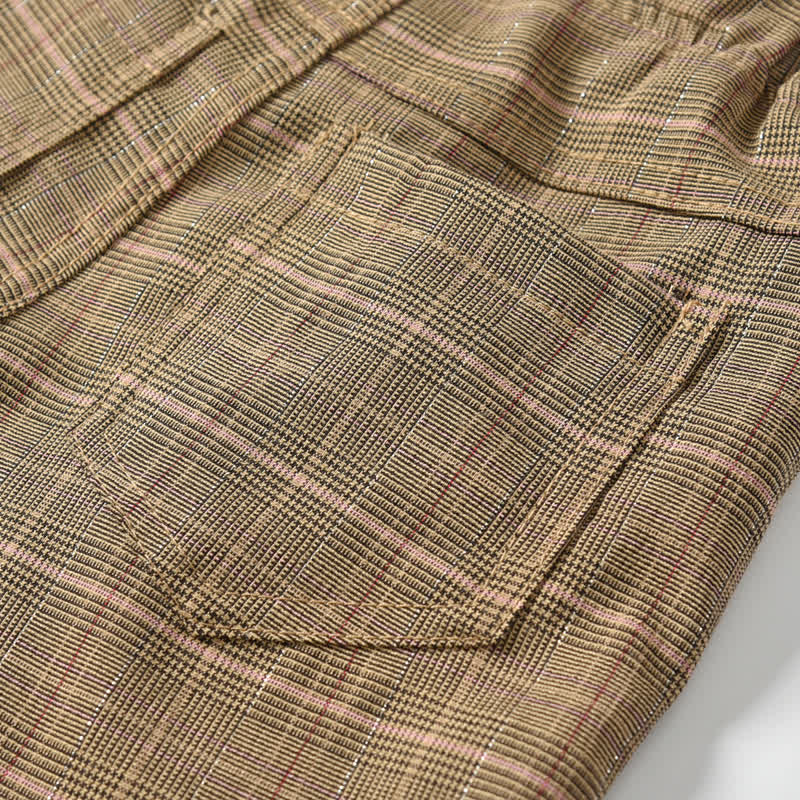 Vintage- Plaid Set für Kleinkind mit Schleife - image 15