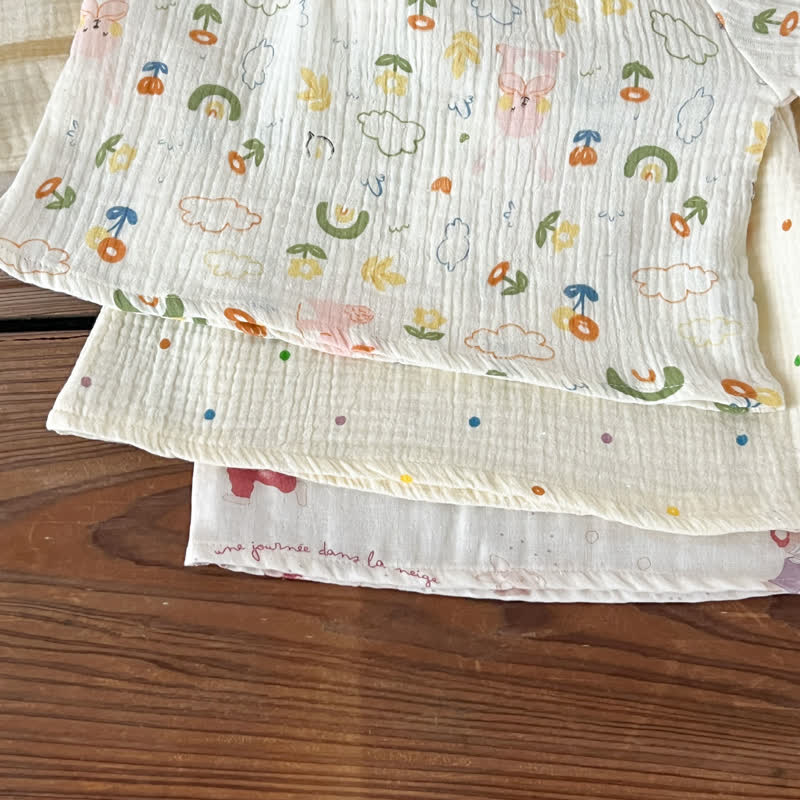 Zweiteiliges Set für Baby : Beige bedrucktes Spitze und Hose - image 11