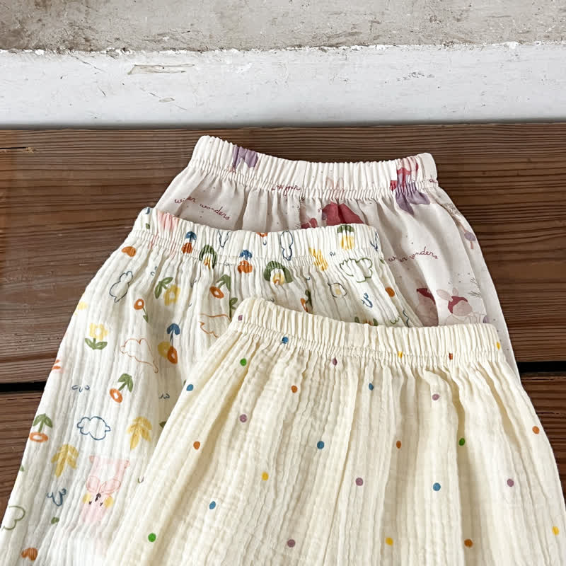 Zweiteiliges Set für Baby : Beige bedrucktes Spitze und Hose - image 12