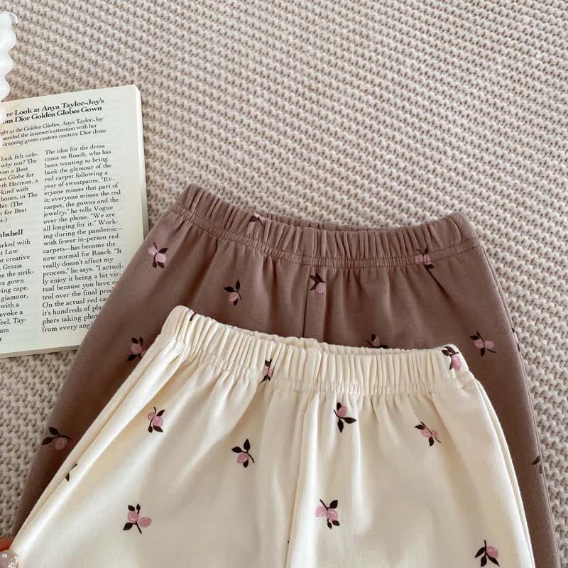 Baby Schlafanzug Set mit Blumen Spitze und Hose , langärmlig und langärmelig - image 8