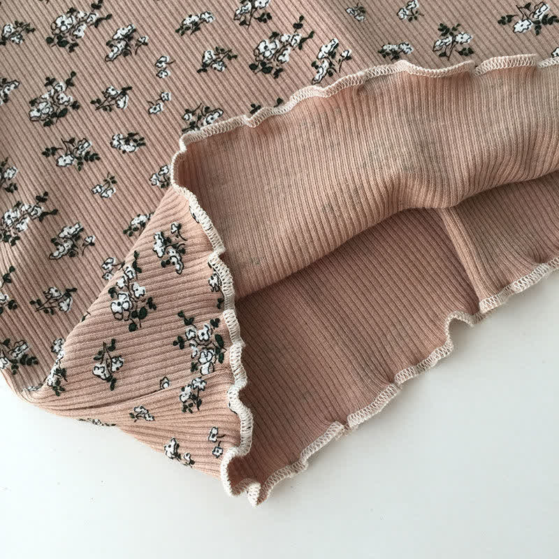 2-teiliges Set für Kleinkind-Mädchen : Blumen T-Stück und Hose - image 6