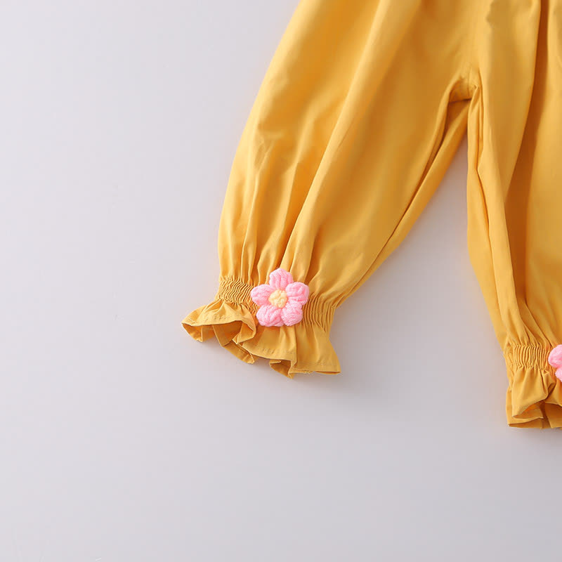 2-teiliges Set für Baby und Babys: Spitze und Hose mit Blumenmuster und Blumen - image 14