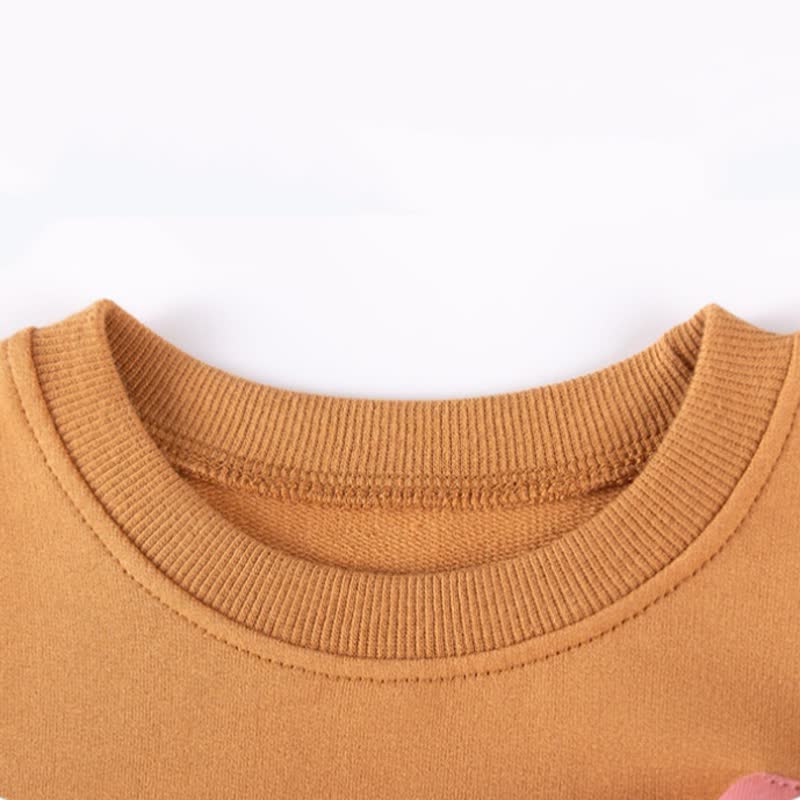 2-teiliges Set aus Sweatshirt und Jogginghose mit Cartoon-Applikationen für Kleinkind-Mädchen - image 5