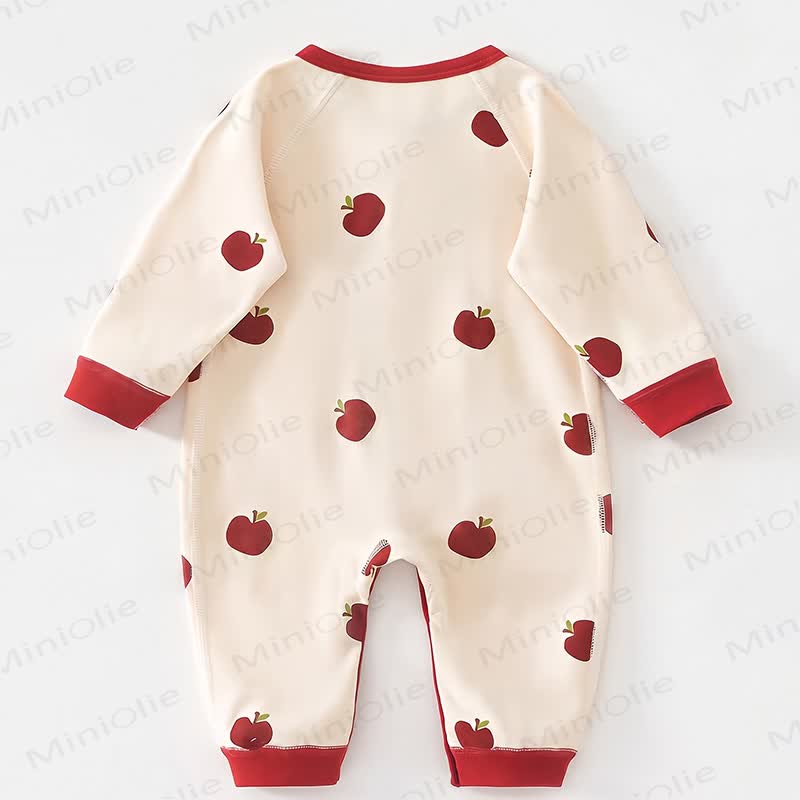 Baby Strampler mit Apfel-/ Bär und Hut - image 4