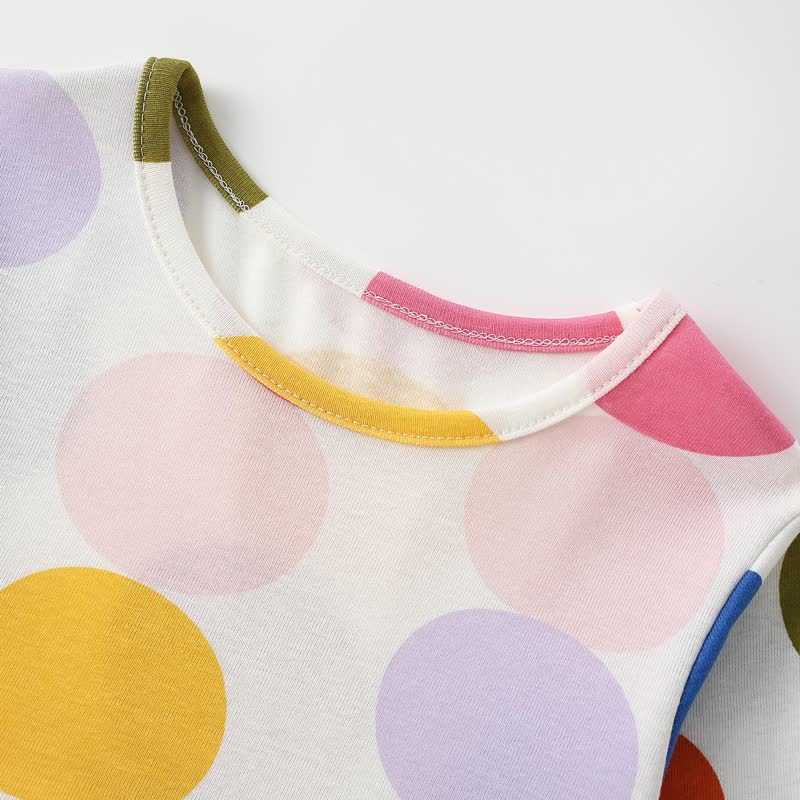Kleinkind langärmeliges Kleid mit Punktmuster für Kleinkinder - image 3