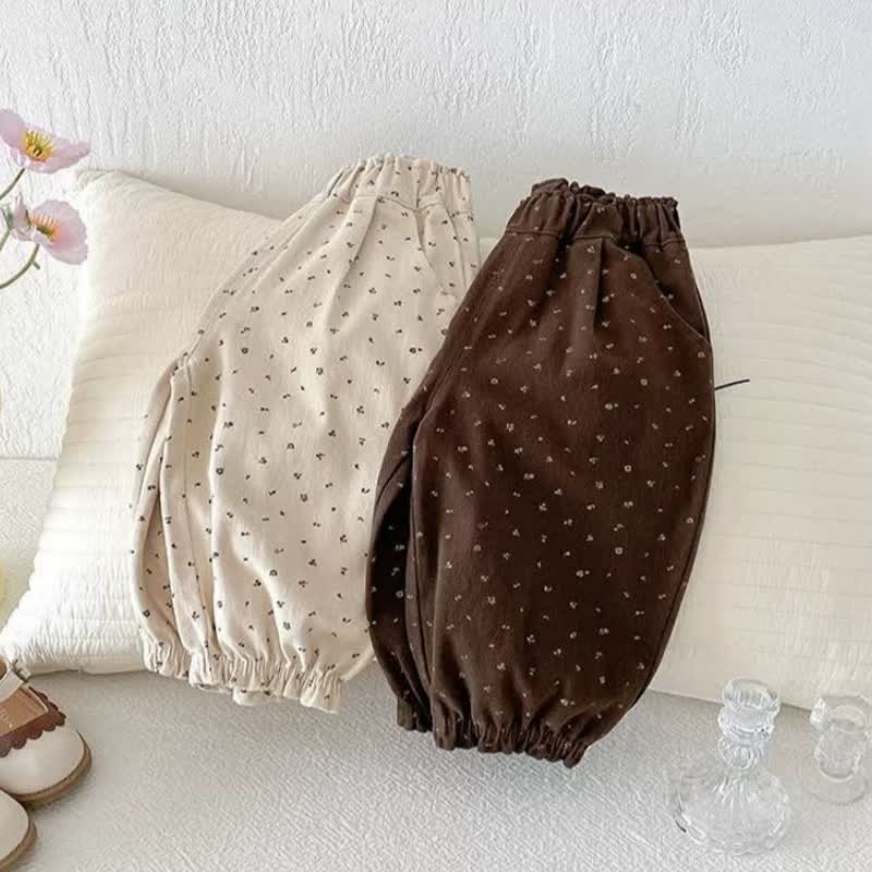 Baby Kleinkind-Mädchen mit Blumen und Hose - image 5