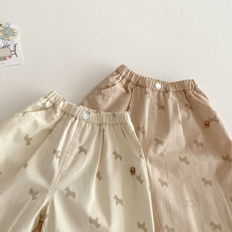 Baby Kleinkind -Hose mit Welpenprint und elastischem Hose - image 4