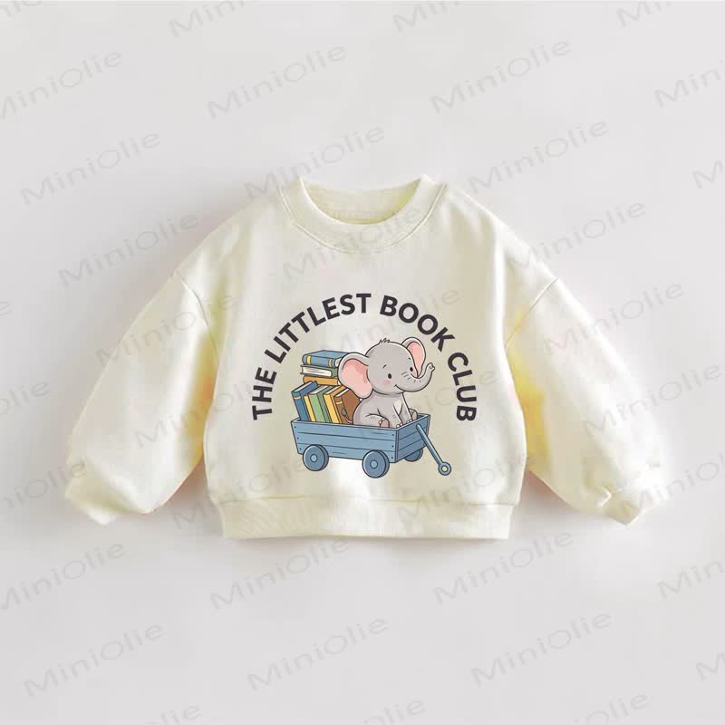 THE LITTLEST BOOK CLUB Baby Kleinkind Creme Sweatshirt - Creme - 3-5J - image 1