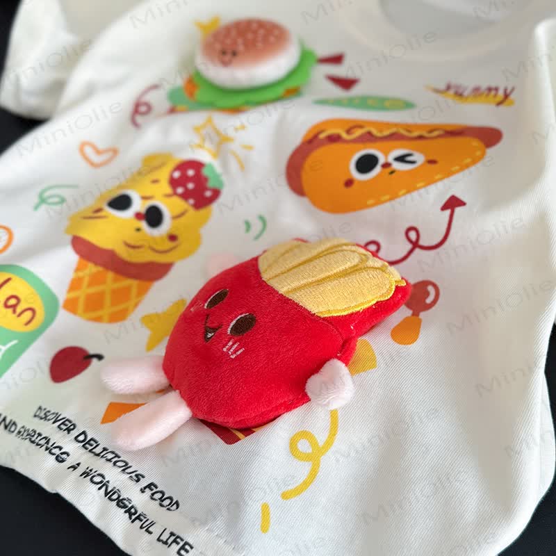 T-Shirt mit YUMMY Kleinkind -Lebensmittel-Print - image 7