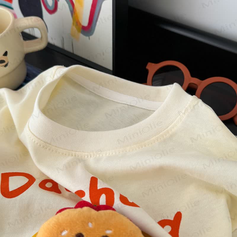 DACHSHUND Kleinkind Burger-T-Shirt mit 3D-Applikation - image 5