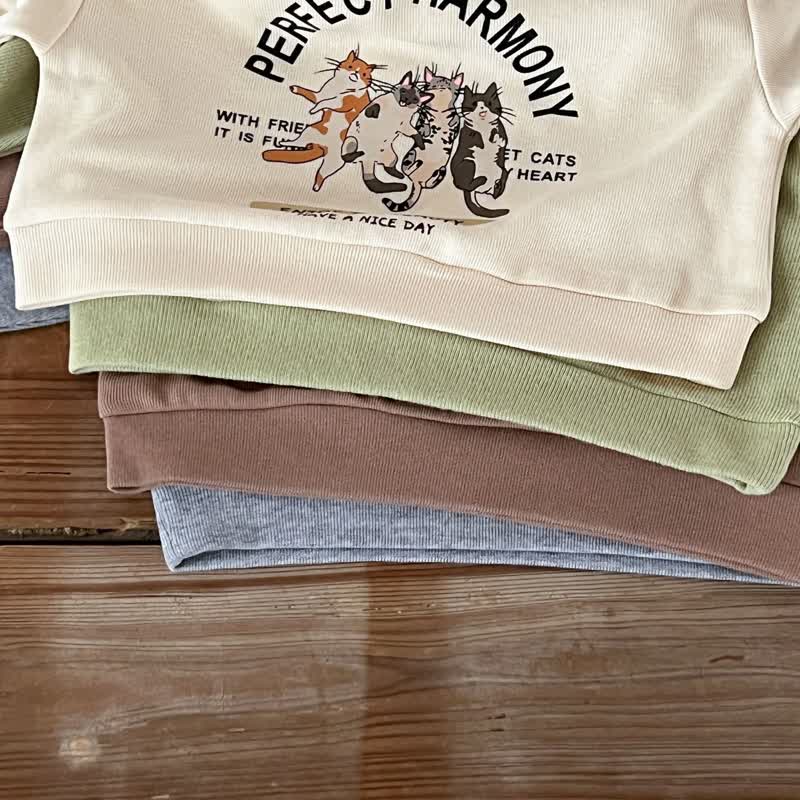 Kleinkind Baby Sweatshirt mit Tier und Hose mit Bündchen, 2-teiliges Set - image 10