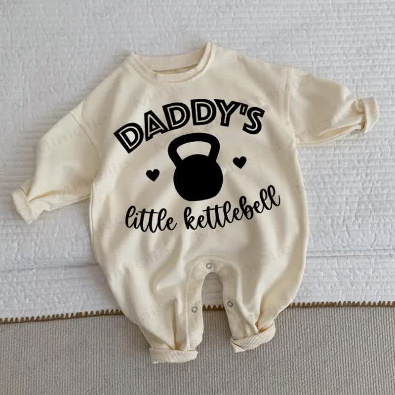 DADDY'S LITTLE KETTLEBELL Baby Beige Strampler - Beige - 2-3J - image 1