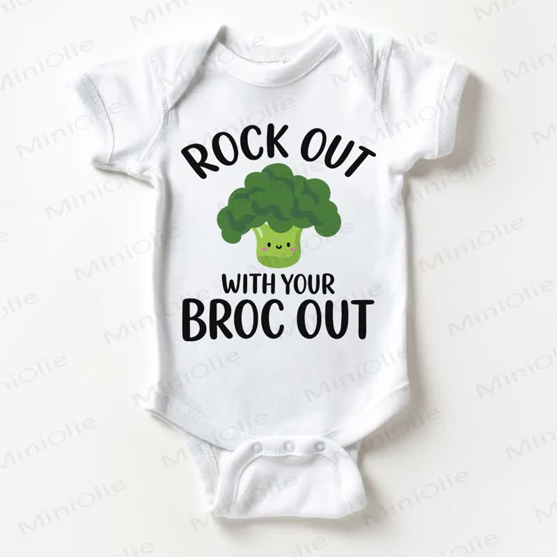ROCK OUT WITH YOUR BROC OUT Baby Bodysuit in Weiß! - Weiß - 18-24M - image 1