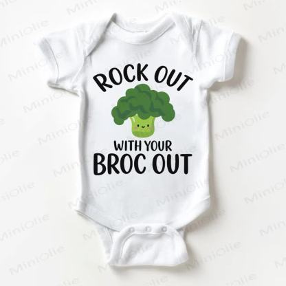 ROCK OUT WITH YOUR BROC OUT Baby Bodysuit in Weiß! - Weiß - 18-24M - image 1