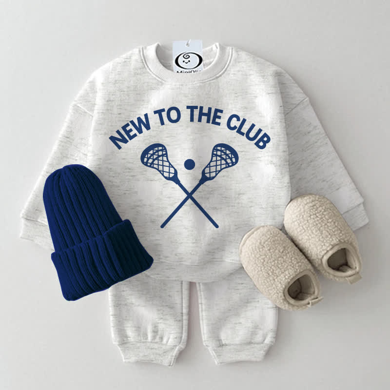 NEW TO THE CLUB: Baby Hellgrau Set in Sweatshirt , 2-teilig - Hellgrau - 2-3J - image 1