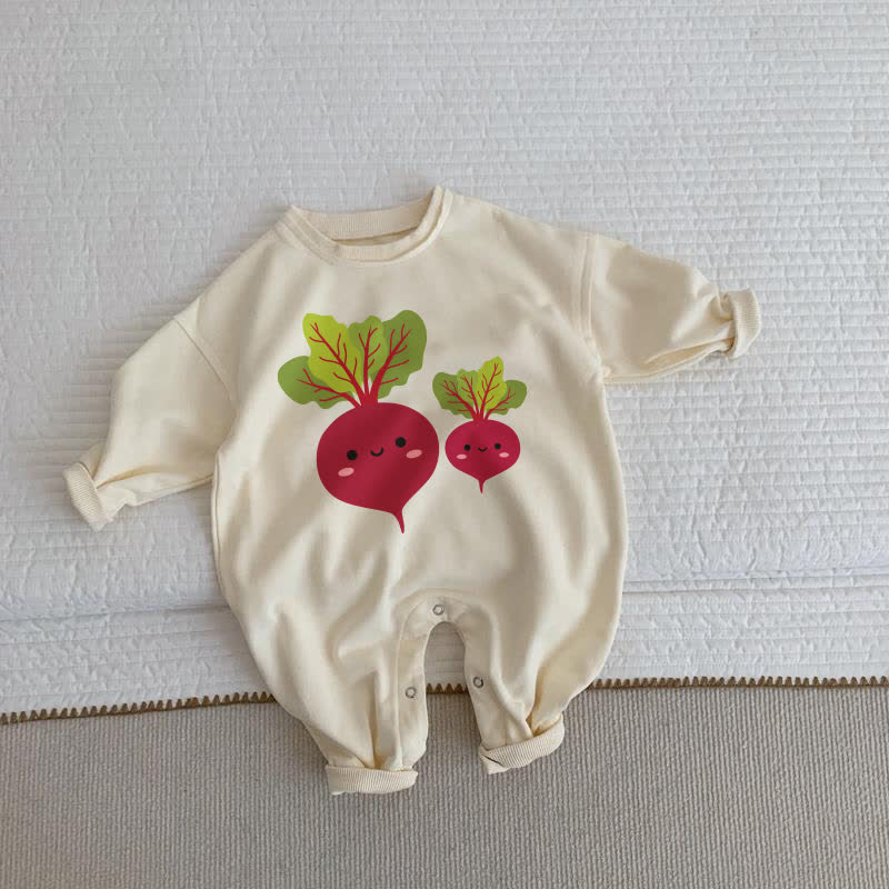Baby Lächelnd Radieschen Beige Strampler - Beige - 2-3J - image 1