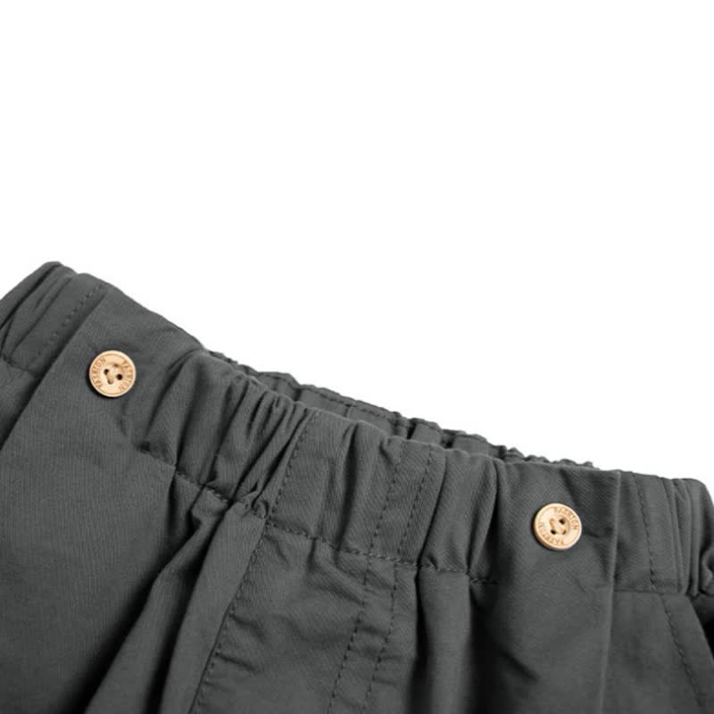 Kleinkind-Jungen, Einfarbig, locker geschnitten, mit umgeschlagenem Saum und weitem Hose - image 4