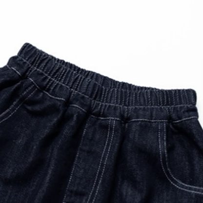 Hose mit Gestickt für Kleinkind , Denim Bein - image 4