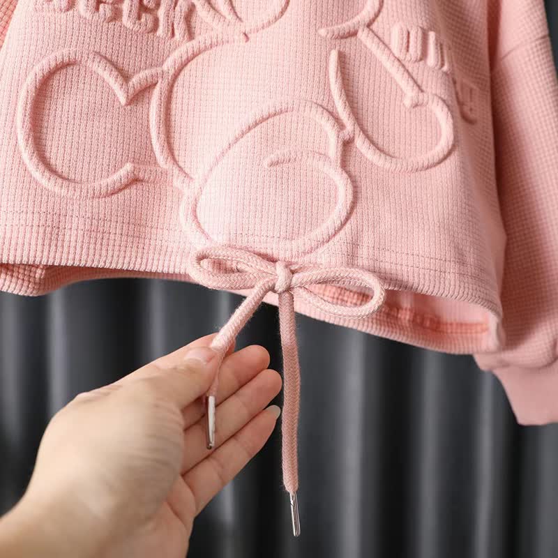 2-teiliges Set aus Sweatshirt und Jogginghose mit Bär/ Blume für Kleinkinder - image 7