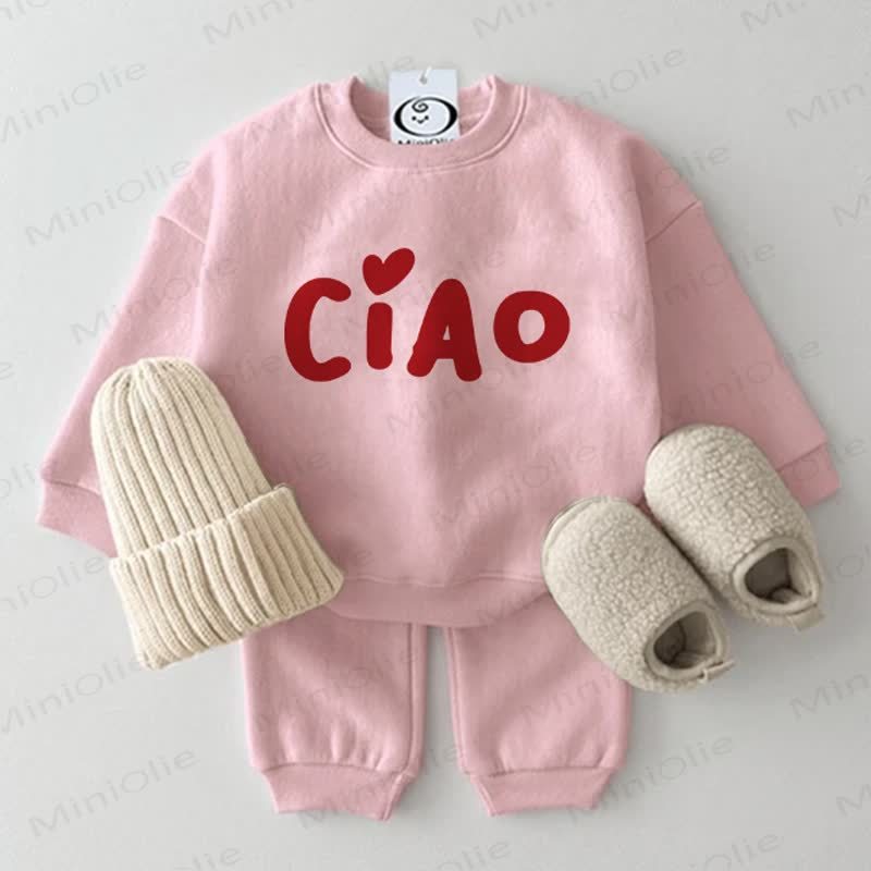 CIAO Baby Rosa Sweatshirt -teiliges Set - Rosa - 2-3J - image 1