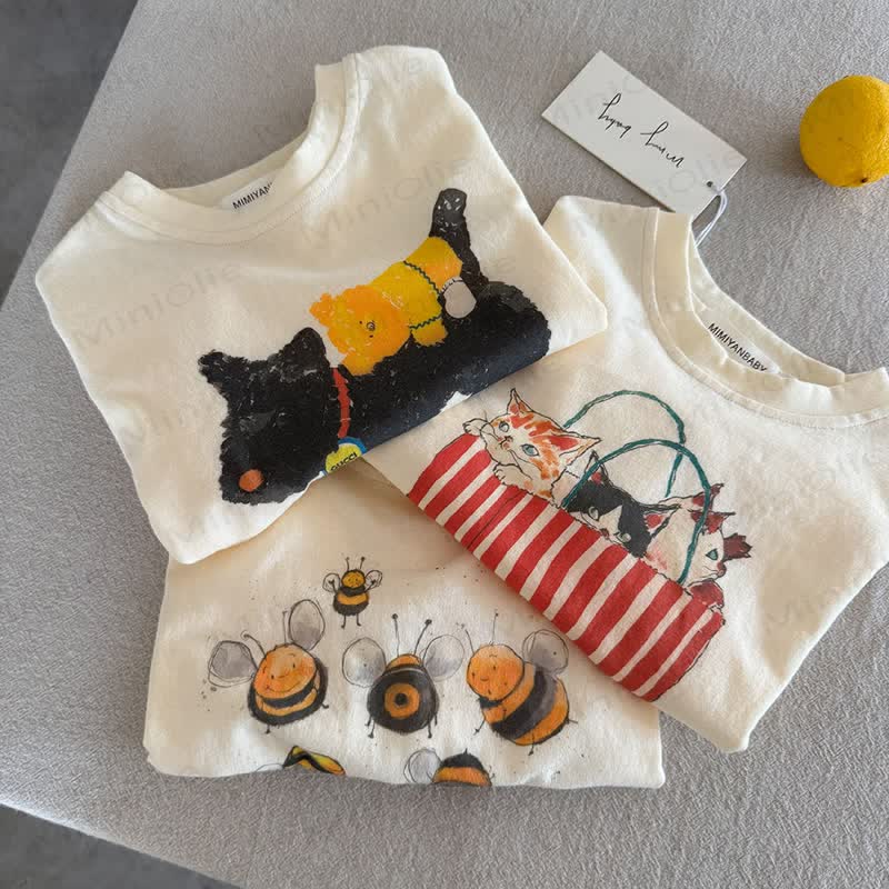 Kleinkind -T-Shirt mit Cartoon-Print für Kleinkinder - image 2