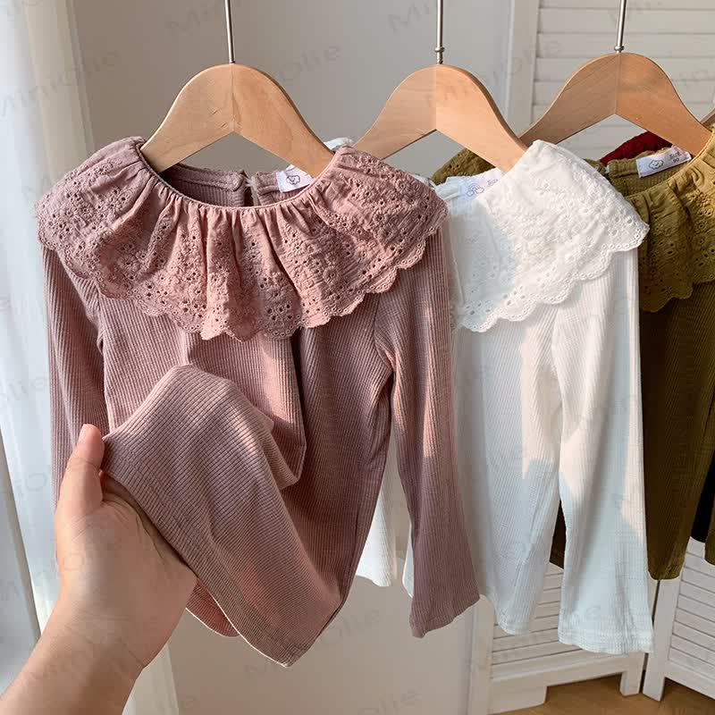 Langarm-T-Shirt mit Lace für Kleinkind - image 11