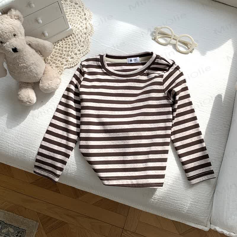 Langarm-T-Shirt mit Streifen für Kleinkind - Brauner Streifen - 10-11J - image 7
