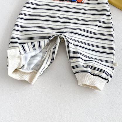 SMILE Baby Strampler mit Farbblockstreifen / Set - image 14