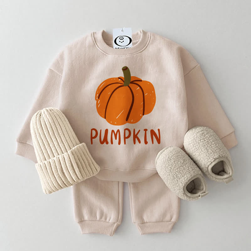 PUMPKIN Baby - Sweatshirt - Set in Beige , 2-teilig - Beige - 2-3J - image 1
