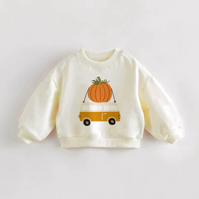 Baby Kleinkind Kürbiscreme Sweatshirt - Creme - 3-5J - image 1