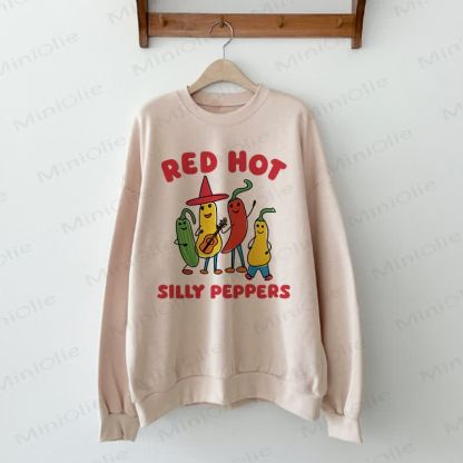 RED HOT SILLY PEPPERS Baby Beige Familien Sweatshirt - Beige - Sweatshirt für Erwachsene: XL - image 2