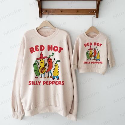 RED HOT SILLY PEPPERS Baby Beige Familien Sweatshirt - image 1