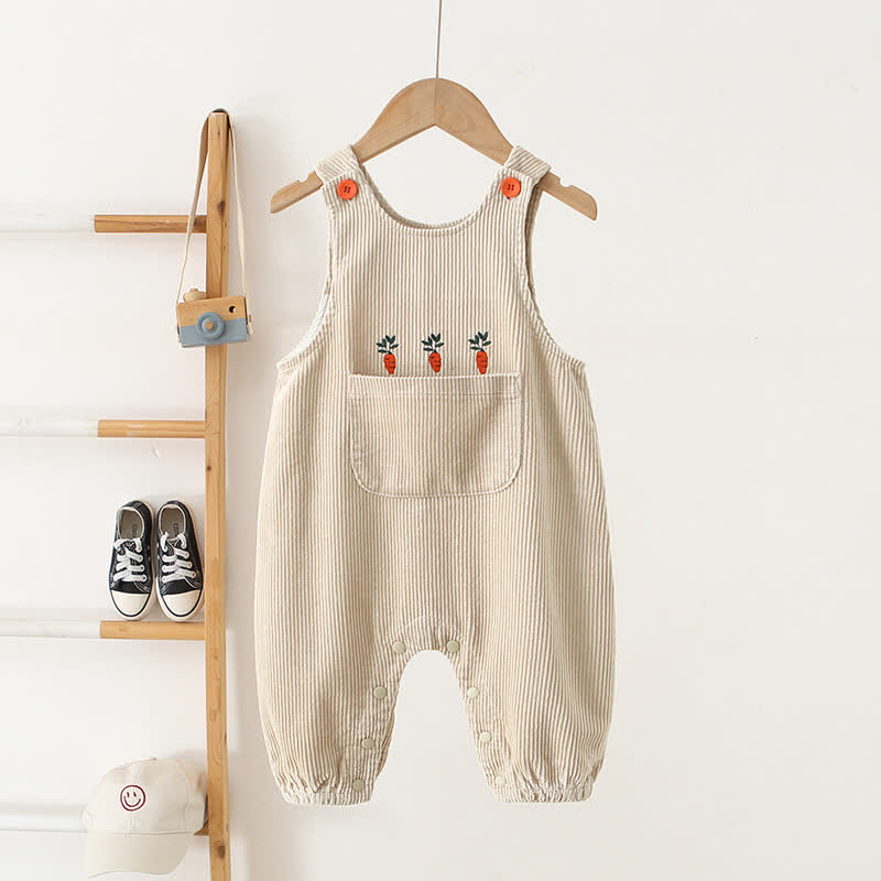 Baby Karotte -Cord- Overalls mit Taschen - Beige - 3-4J - image 2