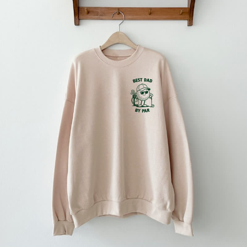 BESTER PAPA VON PAR/ DADDY'S LITTLE CADDIE Daddy und ich Sweatshirt - Beige - Sweatshirt für Erwachsene: XL - image 3
