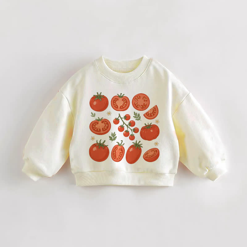 Baby Kleinkind - Sweatshirt in Tomatencreme - Creme - 3-5J - image 1