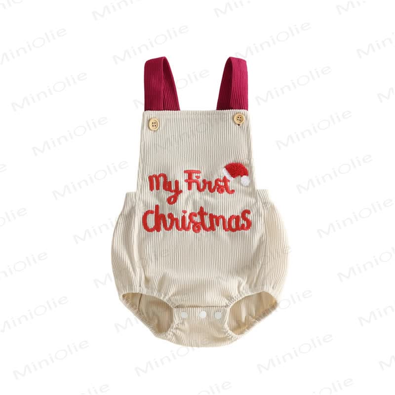 MY 1ST CHRISTMAS Baby Bodysuit mit Stickerei und Trägern - image 9