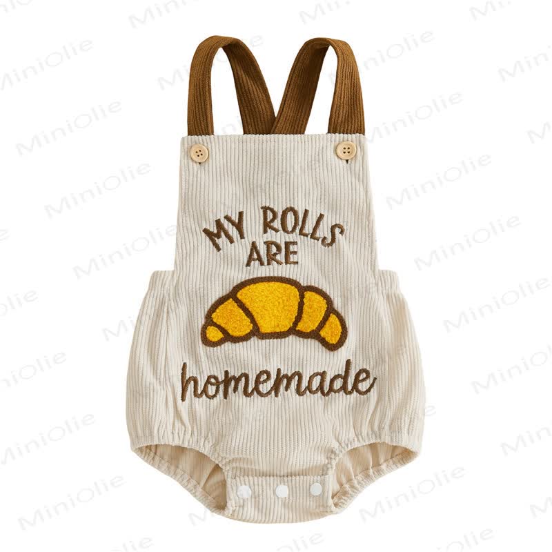 Baby Bodysuit mit Trägern in Truthahn-/Croissant-Optik - Croissant - 12-18M - image 4