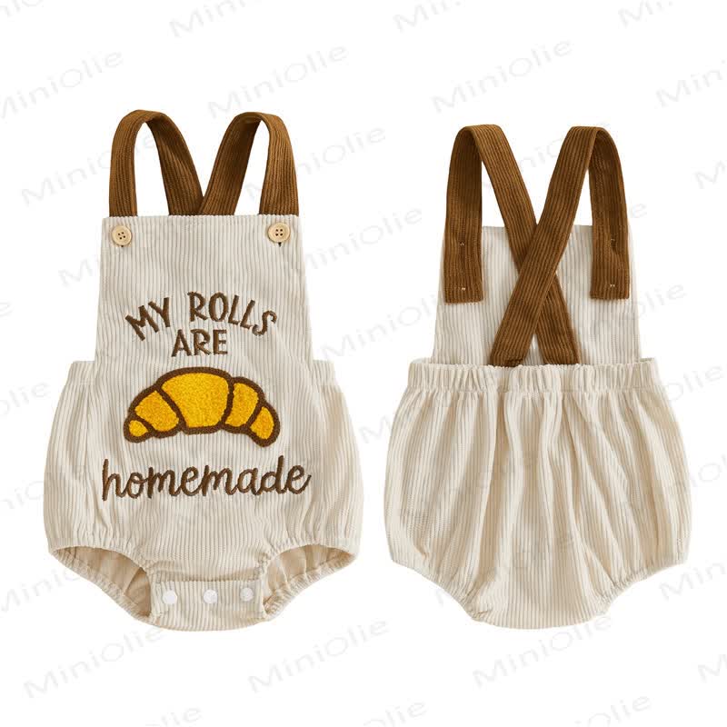 Baby Bodysuit mit Trägern in Truthahn-/Croissant-Optik - image 5