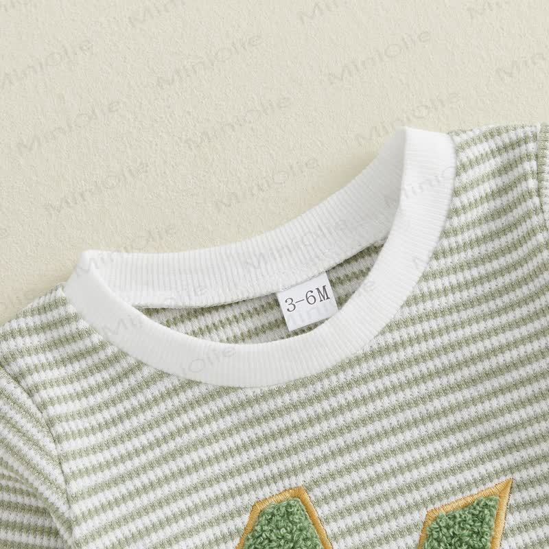 1/2 Baby Bodysuit mit Streifen und Zahlen - image 7