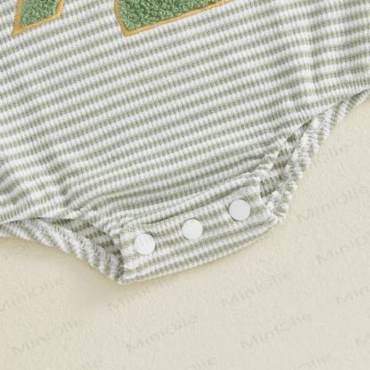 1/2 Baby Bodysuit mit Streifen und Zahlen - image 10