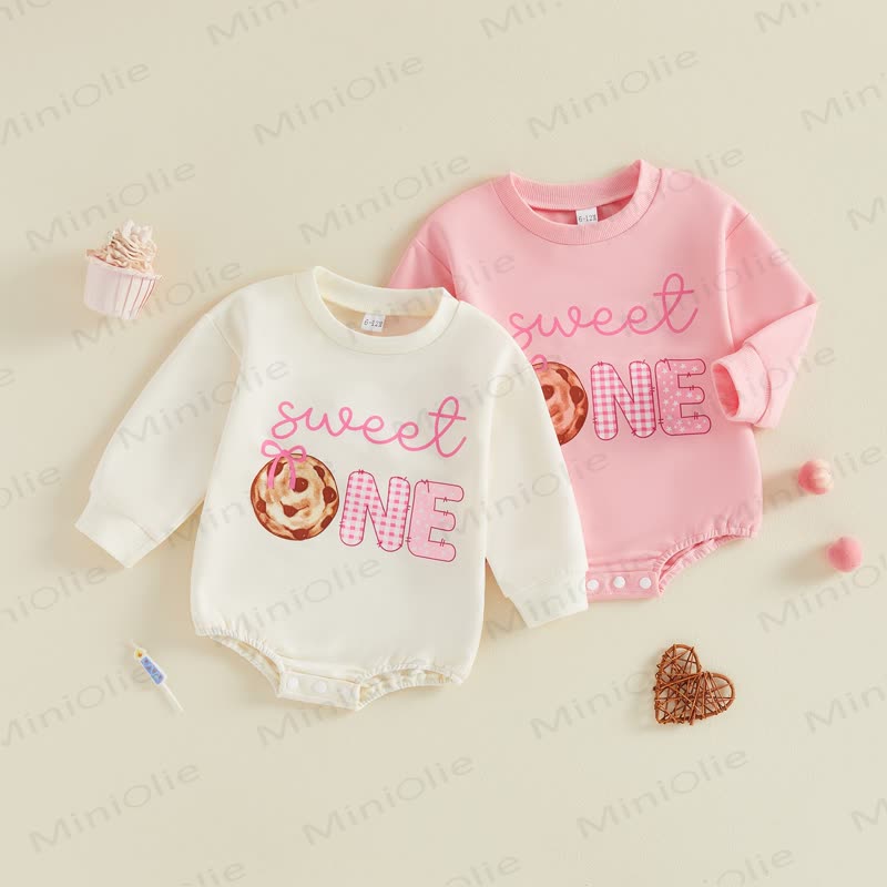 SWEET ONE Baby -Geburtstags-Donut- Bodysuit - image 1